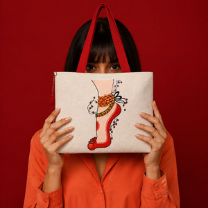 Dance Foot Ghungroo Canvas Bag Off White – "So Pretty!