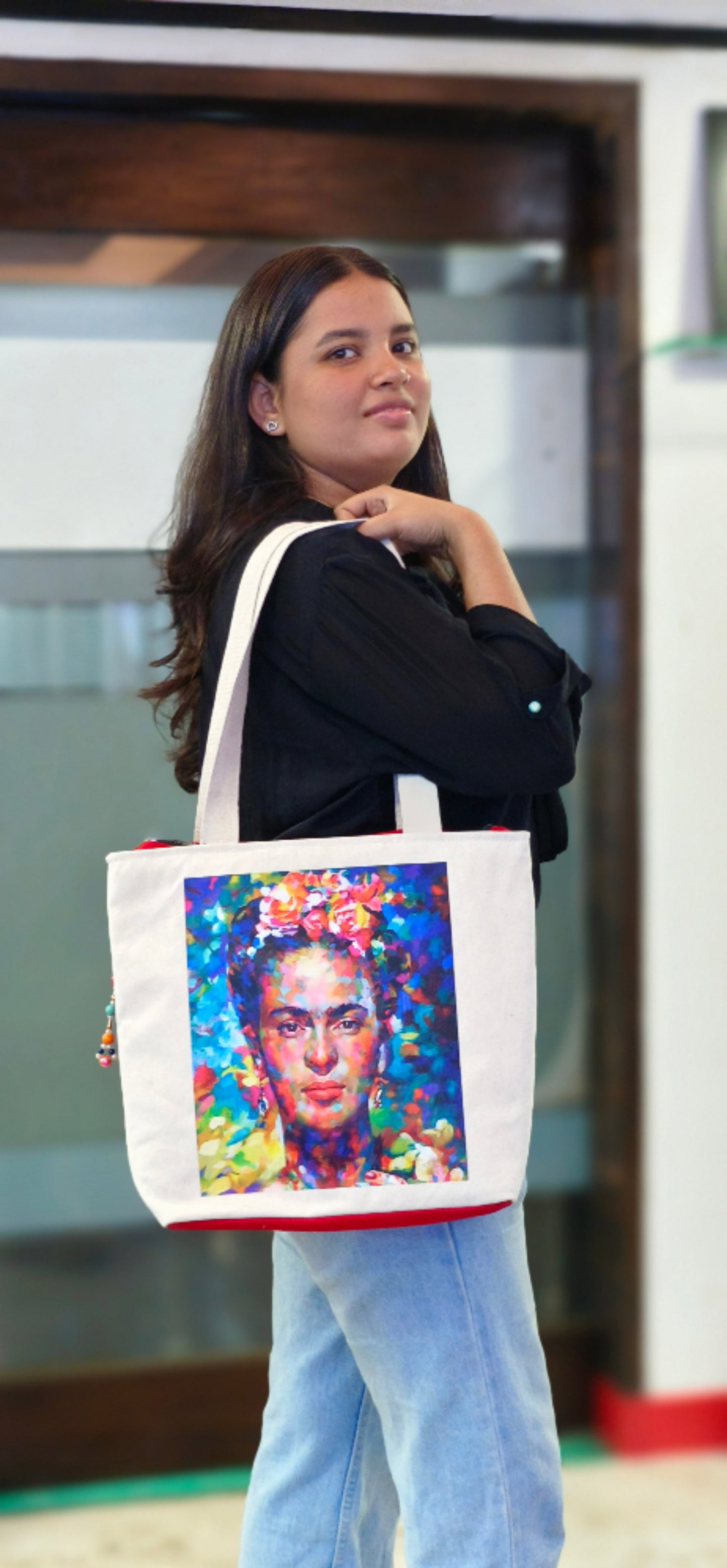 Frida Kahlo Canvas Tote Bag