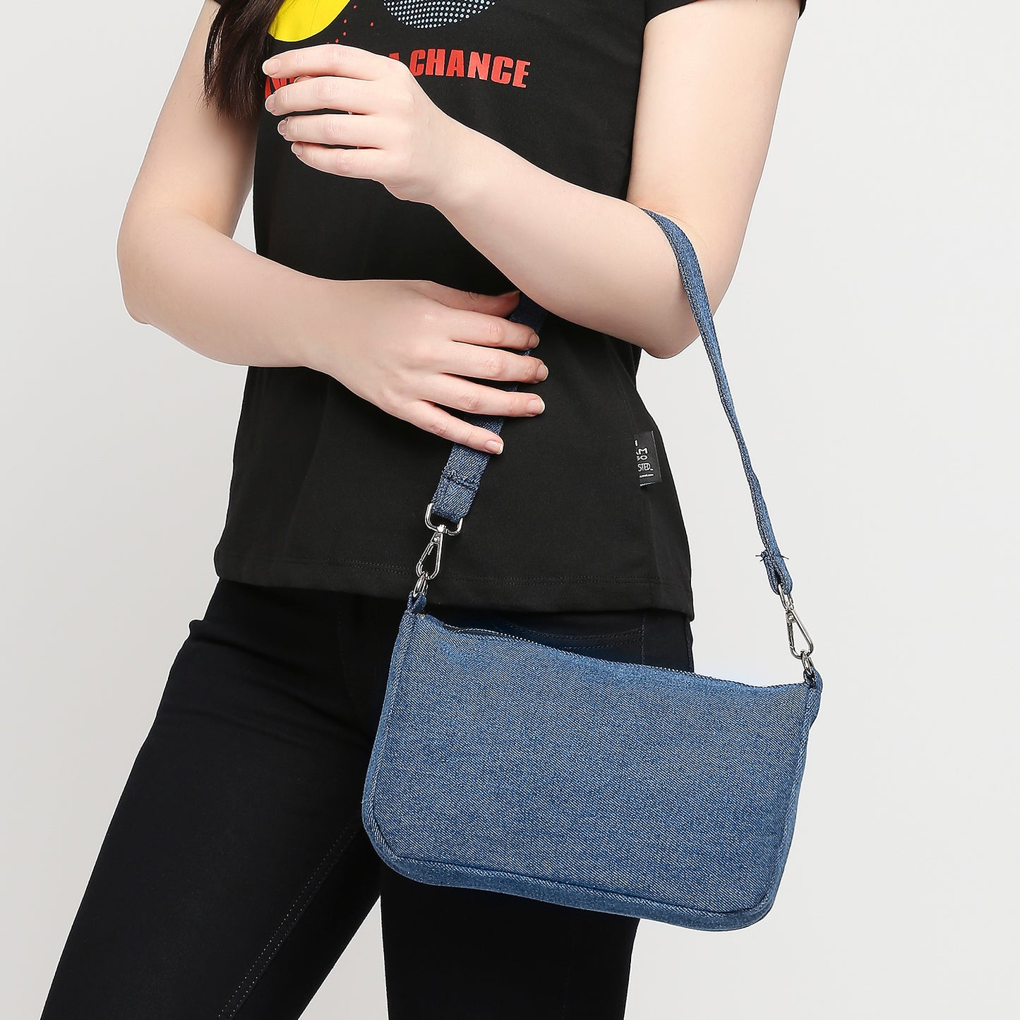 Denim Shoulder Purse