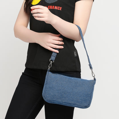 Denim Shoulder Purse