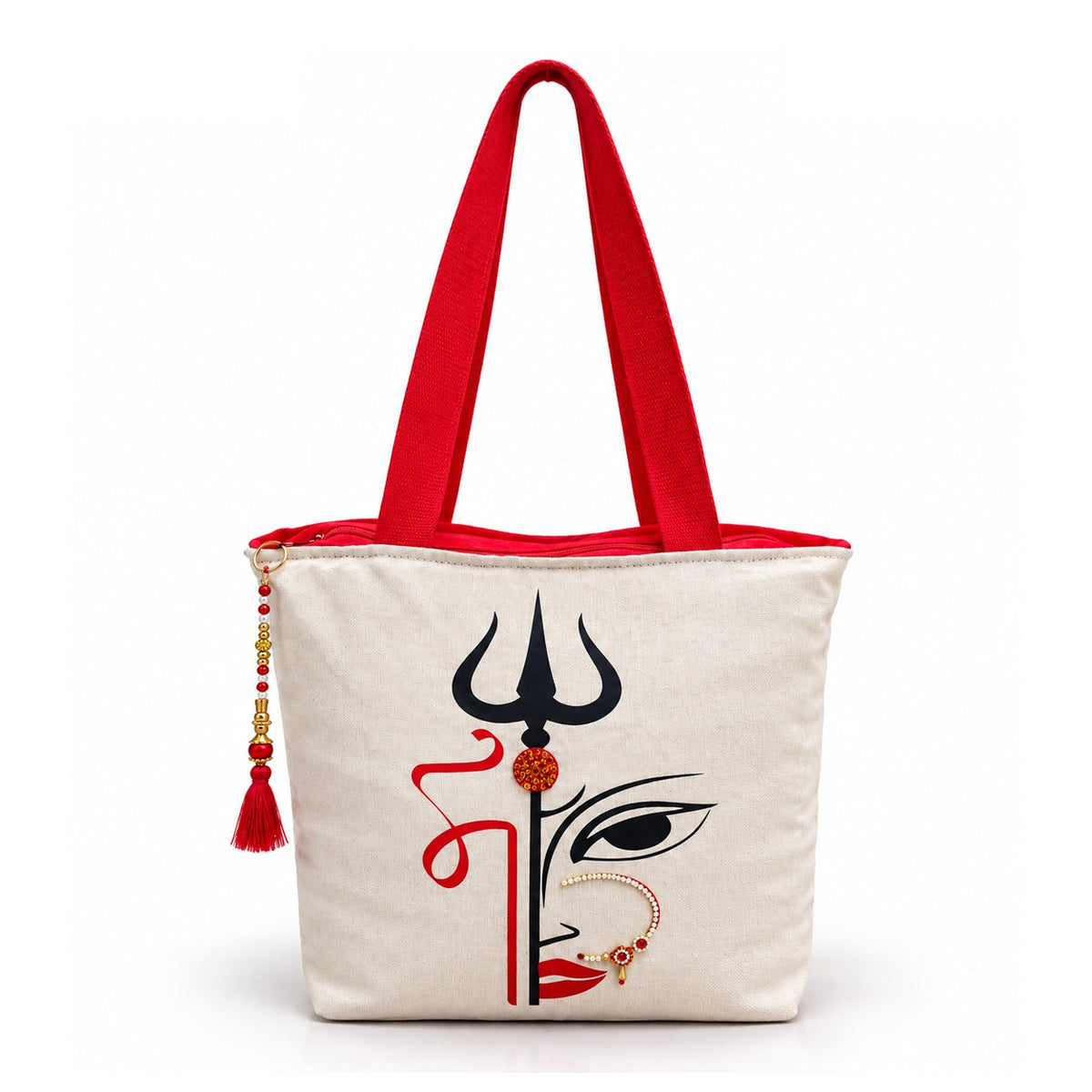 Shakti Trishul Canvas Tote