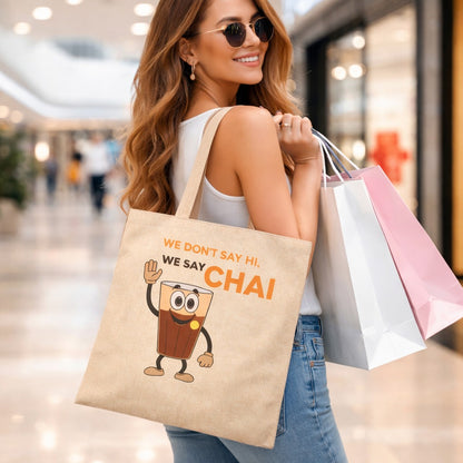 ThePuraniJeans Canvas Tote Bag for Women | Stylish Jhola Handbag with No Closure | Shopping & Travel Bag (Beige)