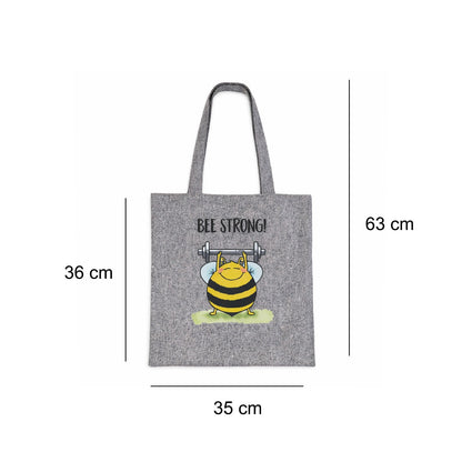 ThePuraniJeans Canvas Tote Bag for Women | Stylish Jhola Handbag with No Closure | Shopping & Travel Bag_Grey