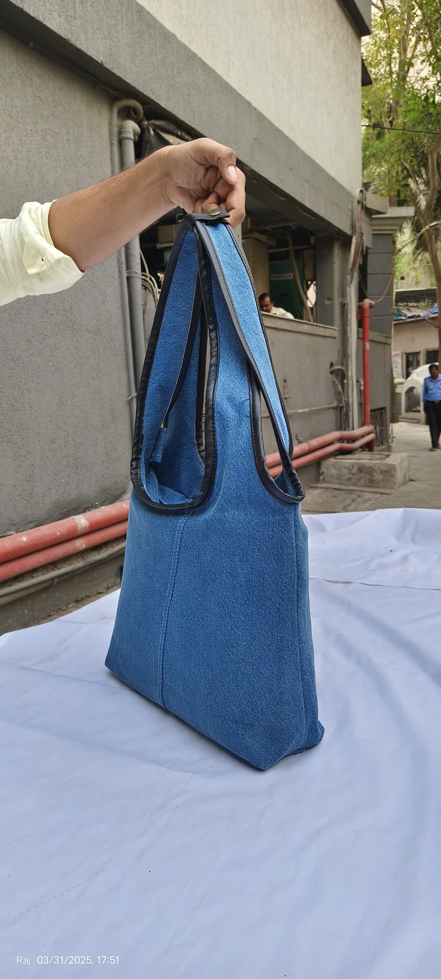 Denim Dash Tote Bag