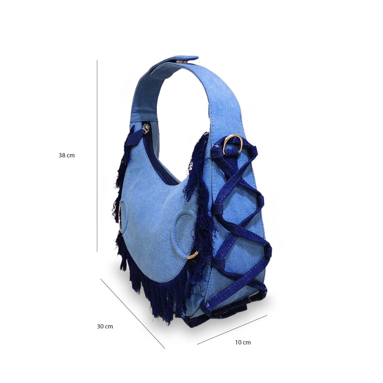 Denim Moon Purse