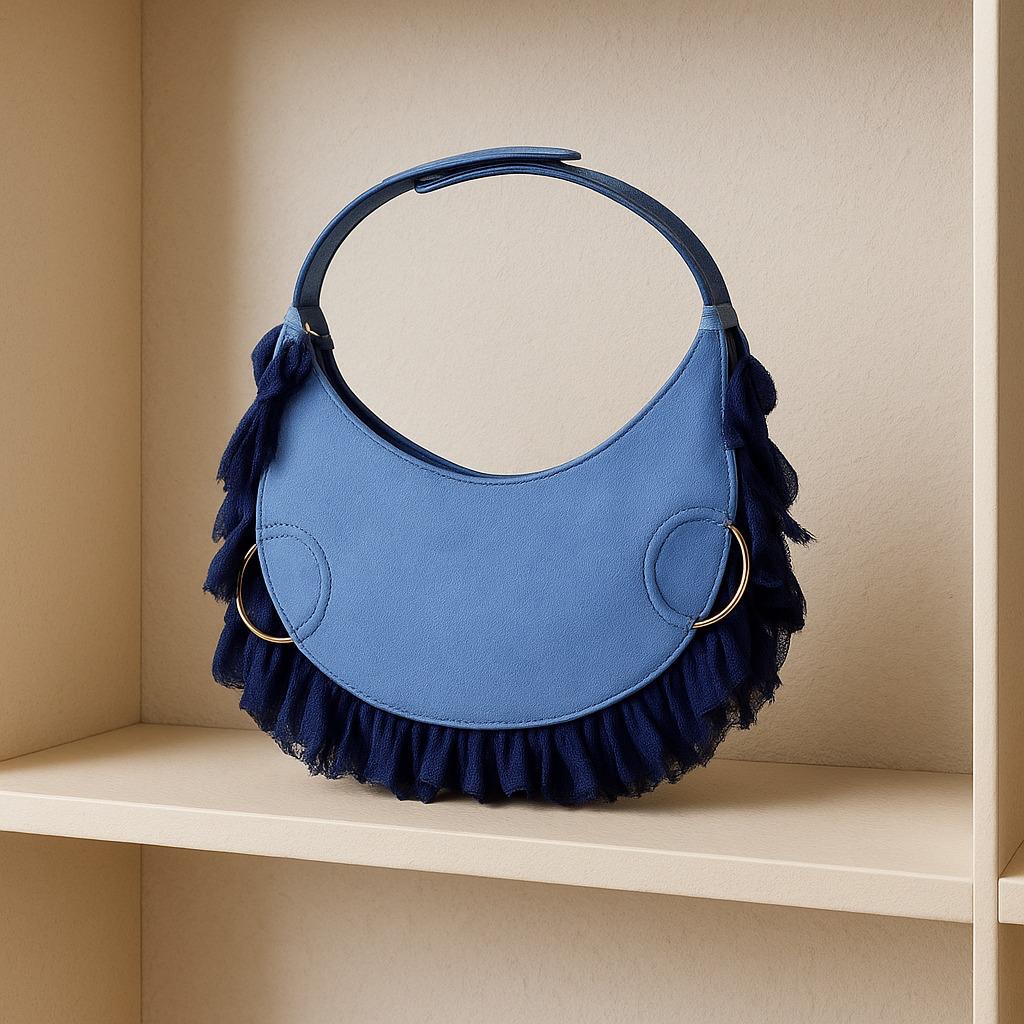Denim Moon Purse