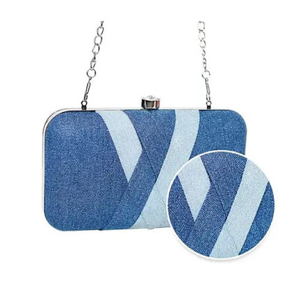 Denim Classic Clutch