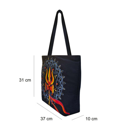 Shiv Shakti Canvas Tote Bag