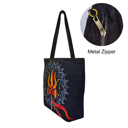 Shiv Shakti Canvas Tote Bag