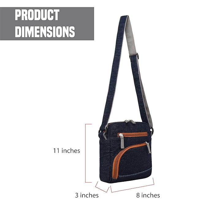 Denim Unisex Sling Bag