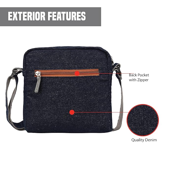 Denim Unisex Sling Bag