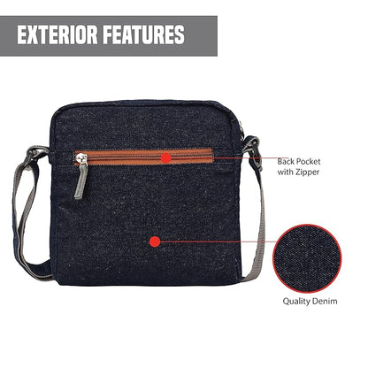 Denim Unisex Sling Bag