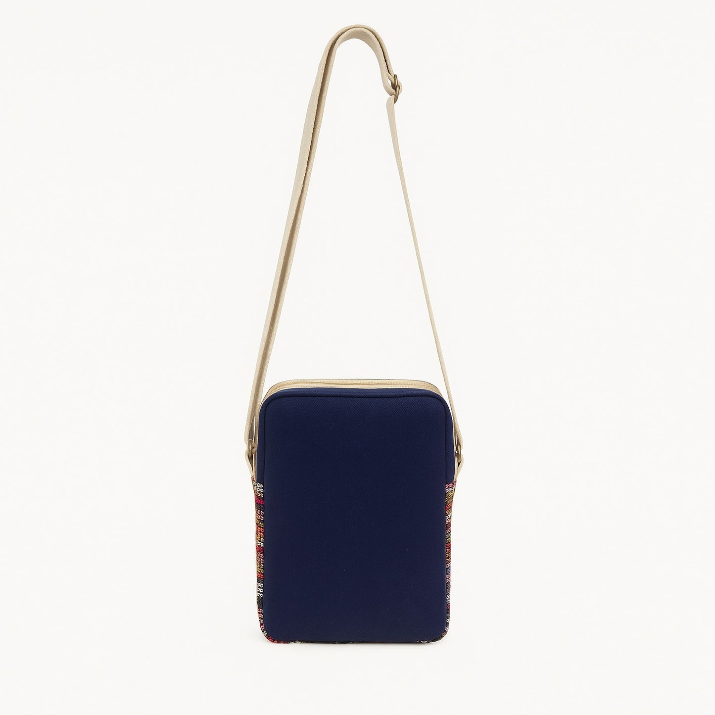 Jute Denim Mobile Sling Bag